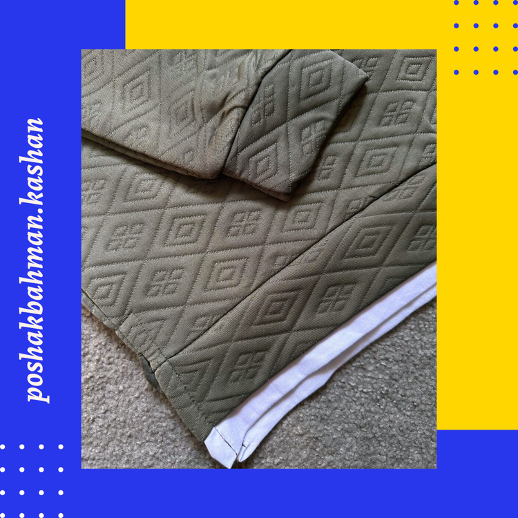 ست زنانه دخترانه جنس ژاکارد (فیتیله) بلوز تیکه دوزی شلوار بگ جیب دار کمر کش با تنخور بسیار شیک