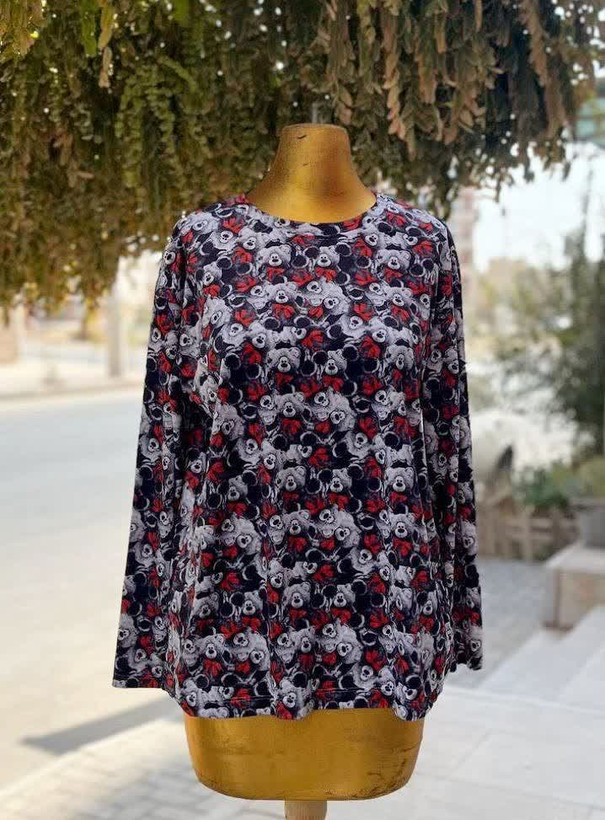 بلوز زنانه دخترانه آستین بلند جنس مخمل وارداتی درجه یک با تنخور بسیار خوشگل و دوست داشتنی