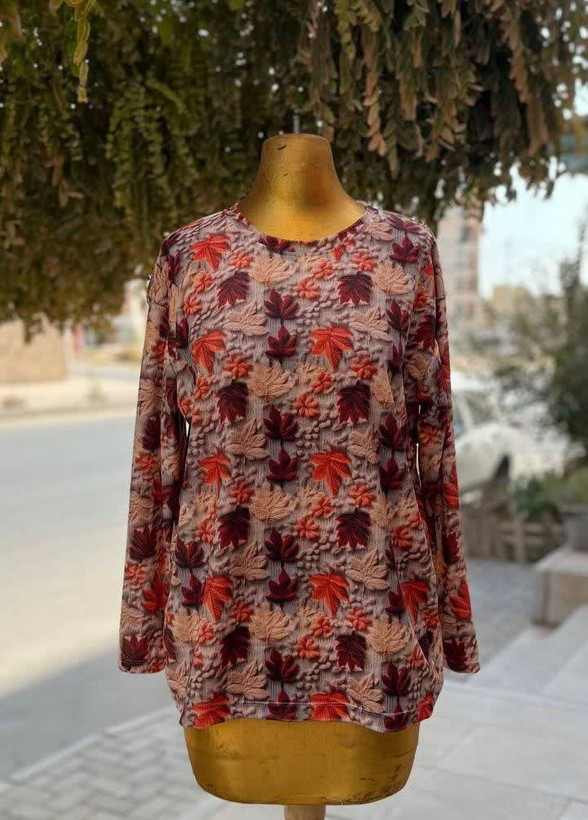 بلوز زنانه دخترانه آستین بلند جنس مخمل وارداتی درجه یک با تنخور بسیار خوشگل و دوست داشتنی