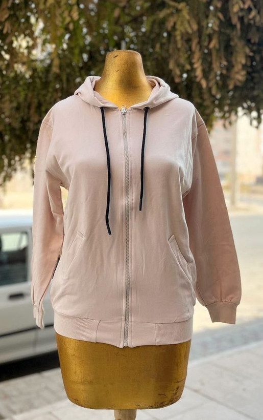 سویشرت زنانه دخترانه جنس دورس دو نخ پنبه تیپ لاکرا بسیار نرم و راحت با تنخور ساده و شیک