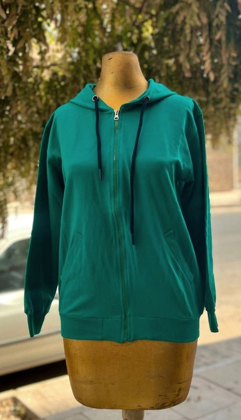 سویشرت زنانه دخترانه جنس دورس دو نخ پنبه تیپ لاکرا بسیار نرم و راحت با تنخور ساده و شیک