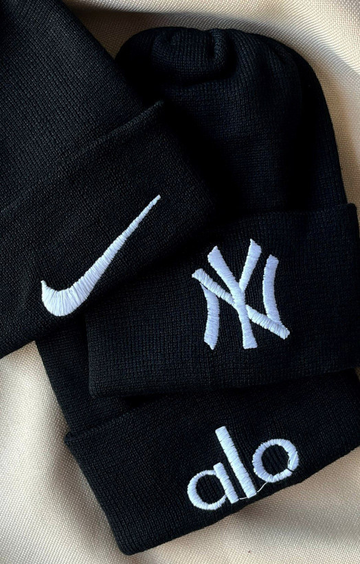 کلاه زمستانه کاموا گلدوزی شده اسپورت Nike _ NY _ alo