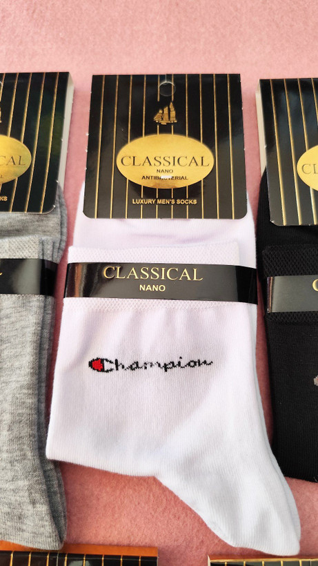 جوراب نیم ساق پسرانه مردانه Champion با پاخور ساده و شیک
